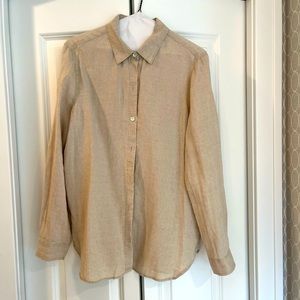 J. Jill light tan blouse Size XS